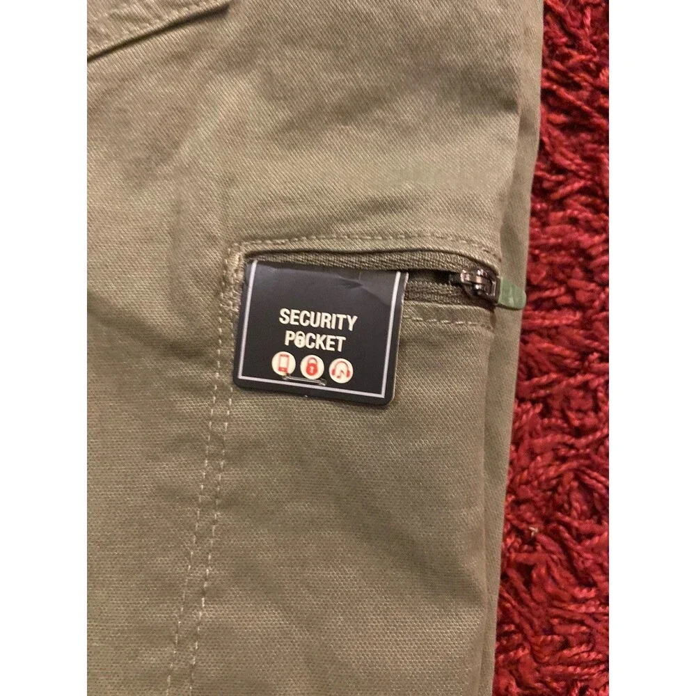 Weather Proof Dakota Utility Pants Men’s 40X30 Green Work Casual Stretch Trouser